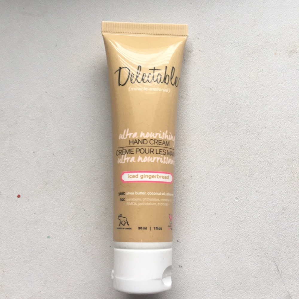 Delectable hand cream